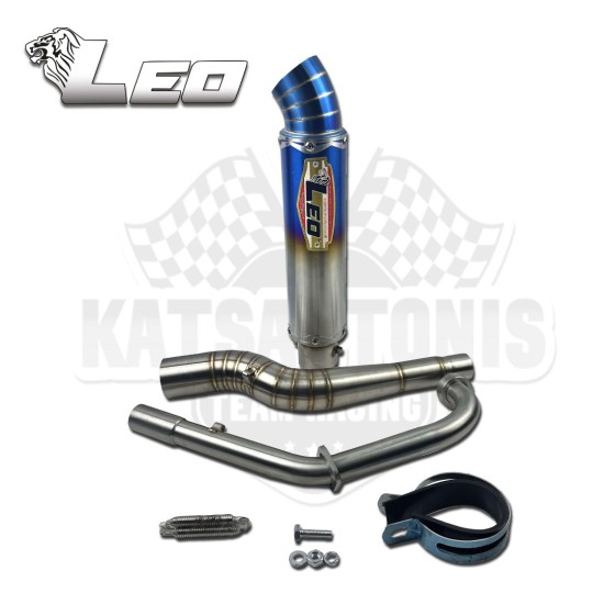 ΕΞΑΤΜΙΣΗ TURBO Z DRAG LEO TITANIUM YAMAHA CRYPTON X135 RACING